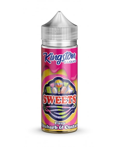 FIZZY RHUBARB & CUSTARD E LIQUID KINGSTON SWEETS 100ML 70VG