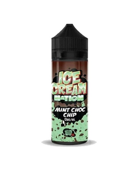 MINT CHOC CHIP E LIQUID BY ICE CREAM NATION 100ML 70VG