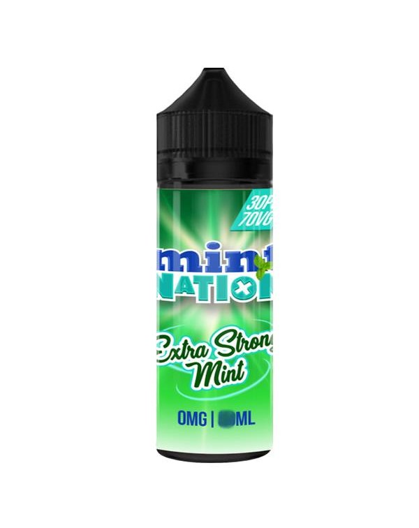 EXTRA STRONG MINT E LIQUID BY MINT NATION 100ML 70...