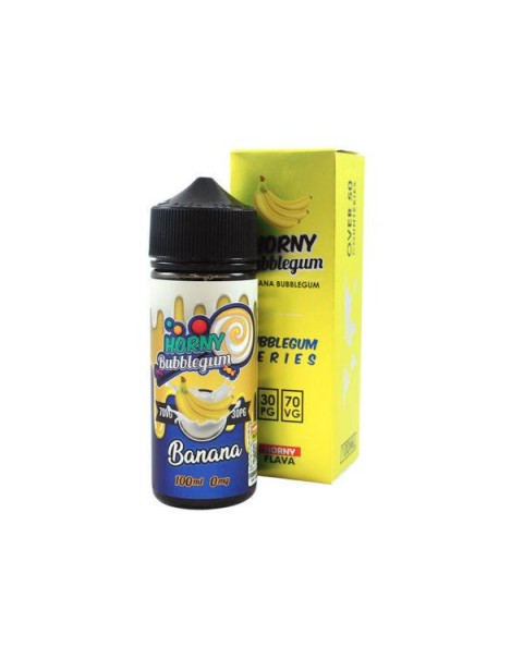 BANANA BUBBLEGUM E LIQUID BY HORNY FLAVA 100ML 70VG