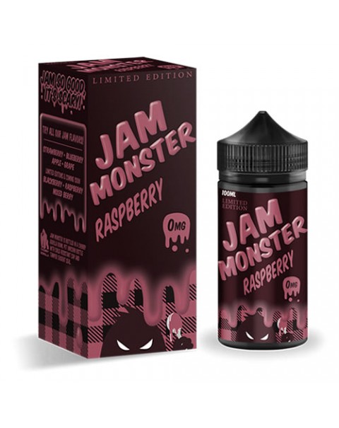 RASPBERRY E LIQUID BY JAM MONSTER 100ML 75VG