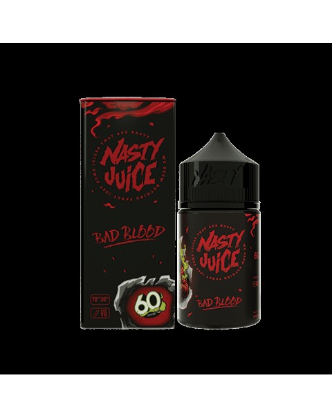 BAD BLOOD E LIQUID BY NASTY JUICE - 50ML SHORTFILL 50ML 70VG