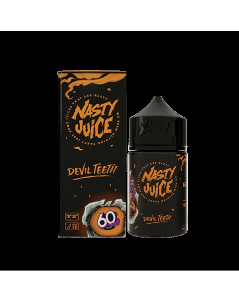 DEVIL TEETH E LIQUID BY NASTY JUICE - 50ML SHORTFILL 50ML 70VG