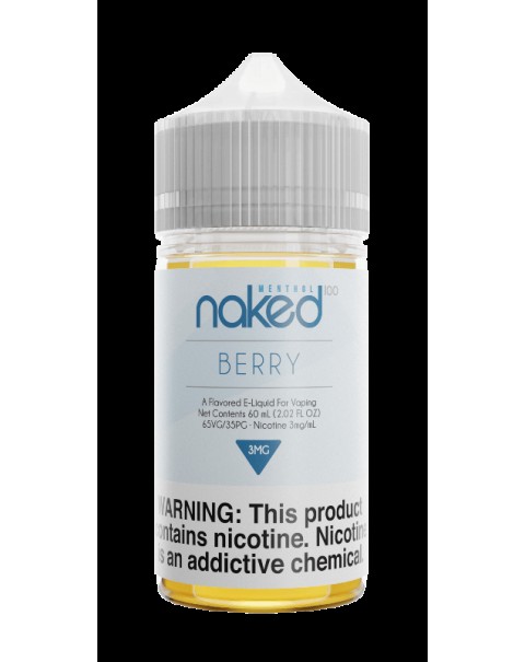 BERRY (FORMERLY VERY COOL) E LIQUID BY NAKED 100 - MENTHOL 50ML 70VG