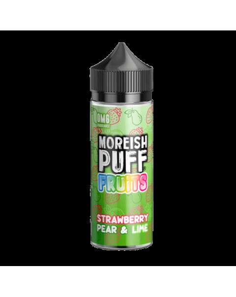 STRAWBERRY PEAR & LIME E LIQUID BY MOREISH PUFF - FRUITS 100ML 70VG