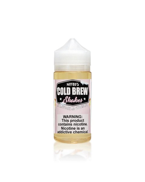 STRAWBERI & CREAM E LIQUID BY NITROS COLD BREW SHAKES 100ML 70VG