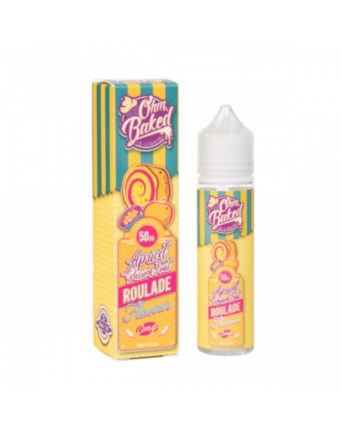 APRICOT PASSION FRUIT ROULADE E LIQUID BY OHM BAKED 50ML 70VG