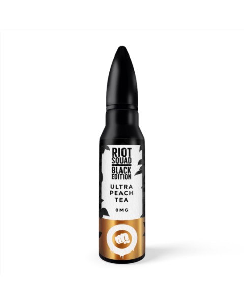 ULTRA PEACH TEA E LIQUID BY RIOT SQUAD BLACK EDITION 50ML 70VG