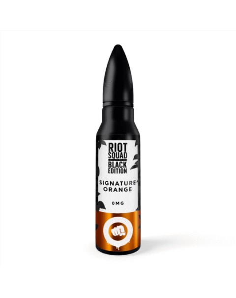 SIGNITURE ORANGE E LIQUID BY RIOT SQUAD BLACK EDITION 50ML 70VG