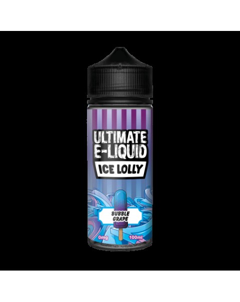 BUBBLE GRAPE E LIQUID BY ULTIMATE E-LIQUID - ICE LOLLY 100ML 70VG