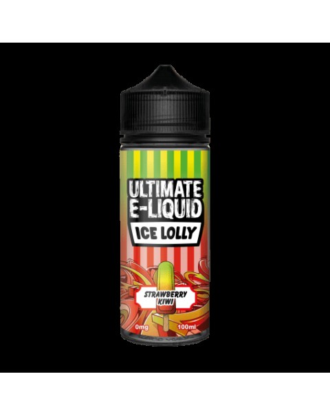 STRAWBERRY KIWI E LIQUID BY ULTIMATE E-LIQUID - ICE LOLLY 100ML 70VG