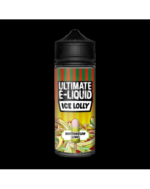 WATERMELON LIME E LIQUID BY ULTIMATE E-LIQUID - ICE LOLLY 100ML 70VG