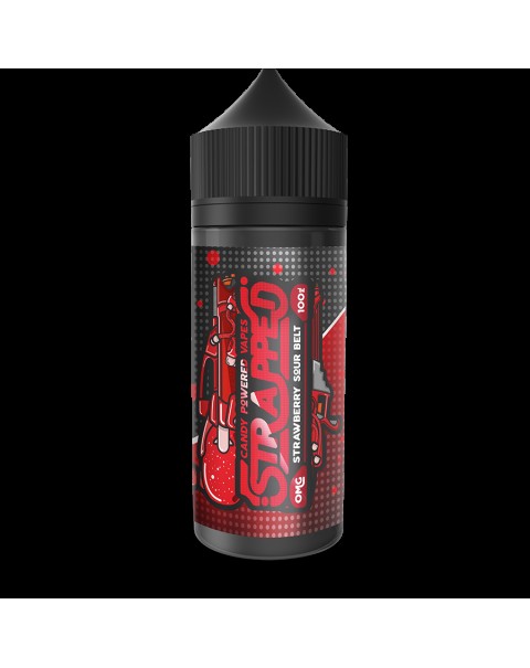 STRAWBERRY SOUR BELT E LIQUID BY STRAPPED 100ML 70VG