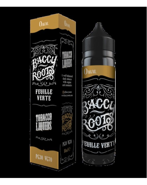 FEUILLE VERTE E LIQUID BY BACCY ROOTS - DOOZY VAPE 50ML 70VG