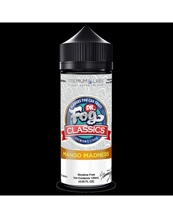 MANGO MADNESS CLASSICS E LIQUID BY DR FOG 100ML 75...