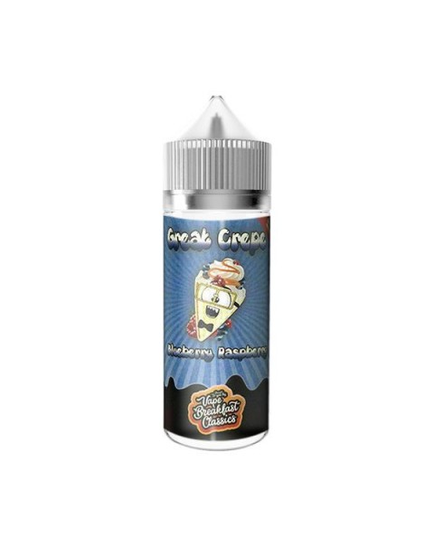 BLUEBERRY RASBERRY GREAT CREPE E LIQUID BY VAPE BREAKFAST CLASSICS 100ML 70VG