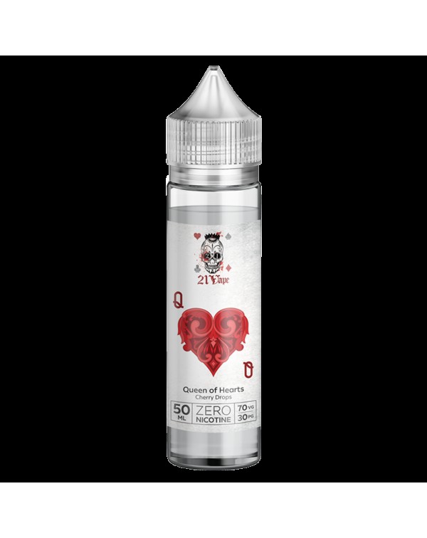 QUEEN OF HEARTS E LIQUID BY 21 VAPE 50ML 70VG