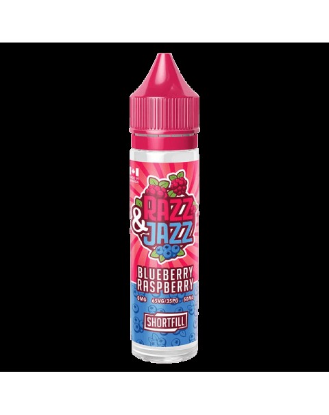 BLUEBERRY RASPBERRY E LIQUID BY RAZZ & JAZZ 50ML 70VG