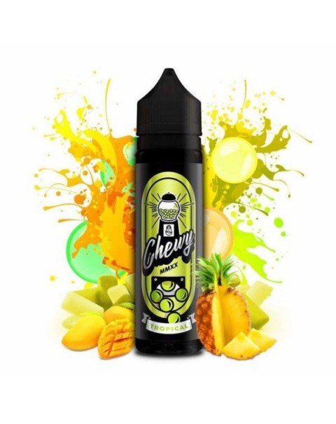 TROPICAL BUBBLEGUM E LIQUID BY CHEWY 50ML 80VG