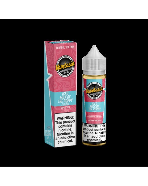 MILK OF THE POPPY ICED E LIQUID BY VAPETASIA 50ML 70VG