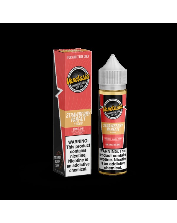 STRAWBERRY PARAFAIT E LIQUID BY VAPETASIA 50ML 70V...