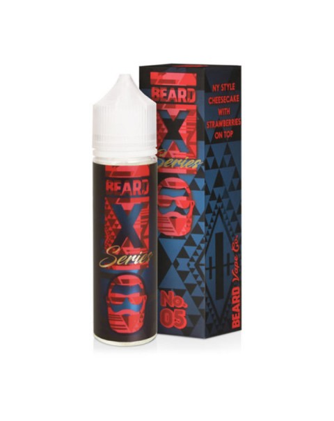 NO.05  X SERIES STRAWBERRY CHEESECAKE E LIQUID BY BEARD VAPE CO 50ML 60VG