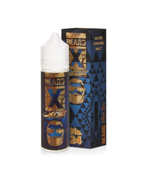 NO.24  X SERIES SALTED  CARAMEL MALT E LIQUID BY BEARD VAPE CO 50ML 70VG