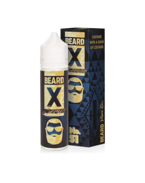 NO.51  X SERIES VANILLA CUSTARD E LIQUID BY BEARD VAPE CO 50ML 85VG