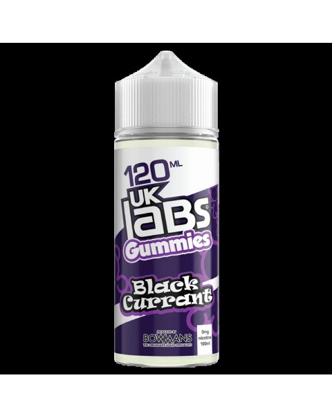 BLACKCURRANT E LIQUID BY UK LABS - GUMMIES 100ML 70VG