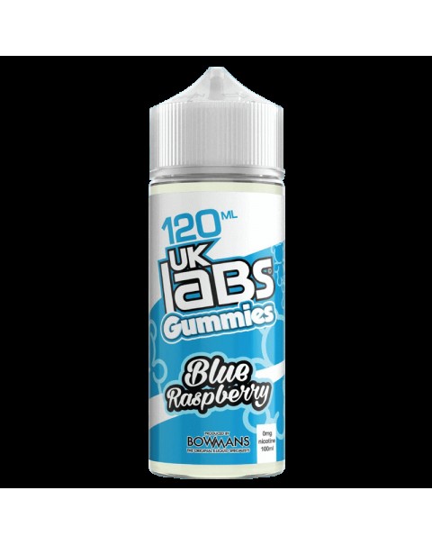 BLUE RASPBERRY E LIQUID BY UK LABS - GUMMIES 100ML 70VG