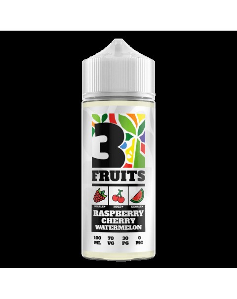 RASPBERRY CHERRY WATERMELON E LIQUID BY 3 FRUITS 100ML 70VG