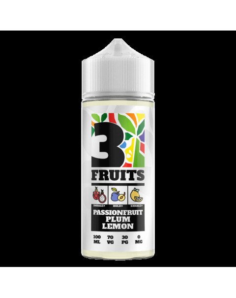 PASSIONFRUIT PLUM LEMON E LIQUID BY 3 FRUITS 100ML 70VG