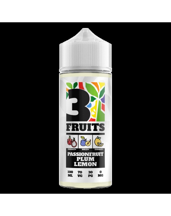 PASSIONFRUIT PLUM LEMON E LIQUID BY 3 FRUITS 100ML...