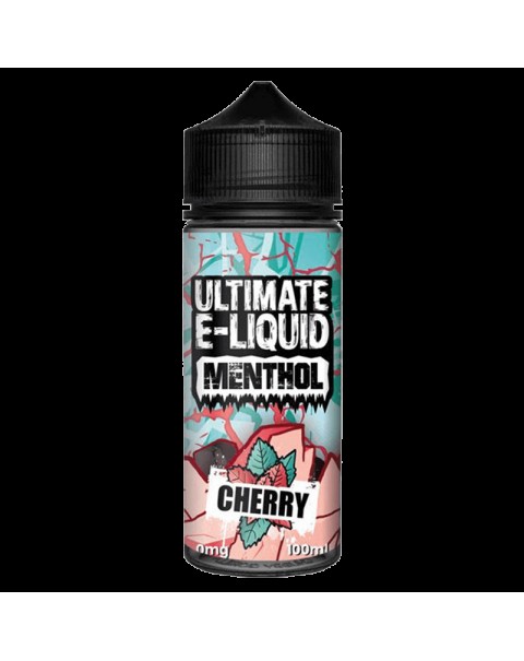 CHERRY E LIQUID BY ULTIMATE E-LIQUID - MENTHOL 100ML 70VG