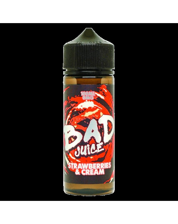 STRAWBERRIES & CREAM E LIQUID BY BAD JUICE 100...