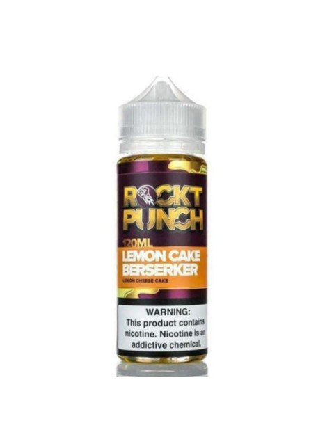 LEMON CAKE BERSERKER E LIQUID BY OKVMI - ROCKT PUNCH 100ML 70VG