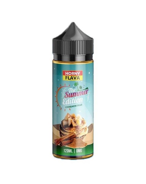 CINNAMON PEAR THE SUMMER EDITION E LIQUID BY HORNY FLAVA 100ML 70VG