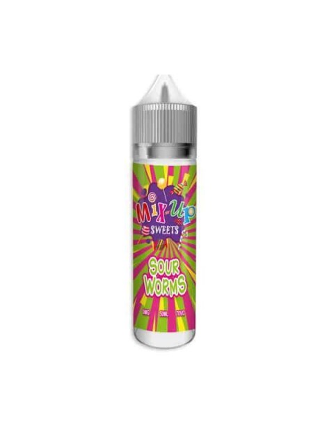 SOUR WORMS E LIQUID BY MIX UP SWEETS 50ML 70VG