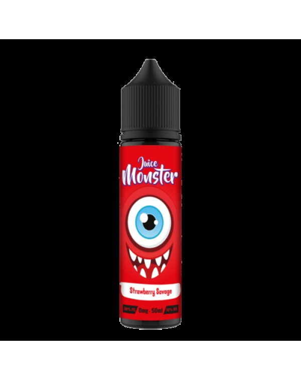 STRAWBERRY SAVAVGE E LIQUID BY JUICE MONSTER 50ML ...