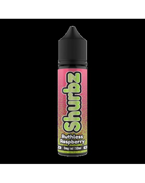 RUTHLESS RASPBERRY E LIQUID BY SHURBZ 50ML 70VG