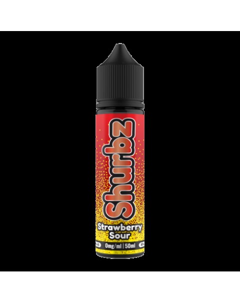 STRAWBERRY SOUR E LIQUID BY SHURBZ 50ML 70VG