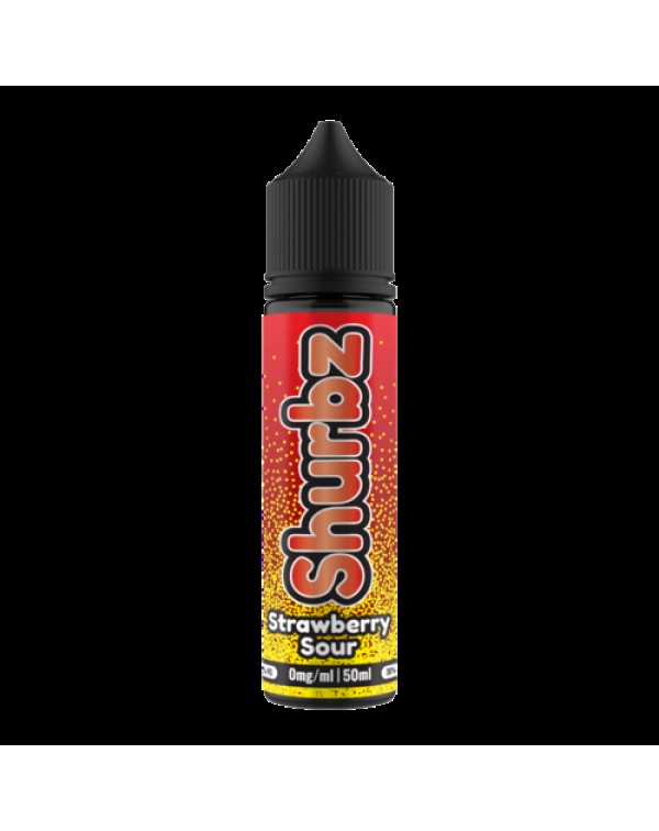 STRAWBERRY SOUR E LIQUID BY SHURBZ 50ML 70VG