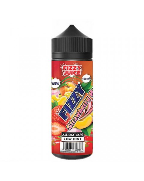 FIZZY STRAWBERRY PEACH E LIQUID BY FIZZY JUICE - MOHAWK & CO 100ML 70VG