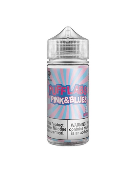 PINK & BLUES E LIQUID BY PUFF LABS 100ML 70VG