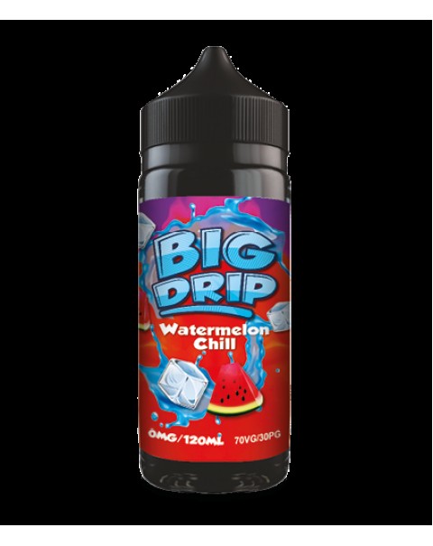 WATERMELON CHILL E LIQUID BY BIG DRIP - DOOZY VAPE 100ML 70VG