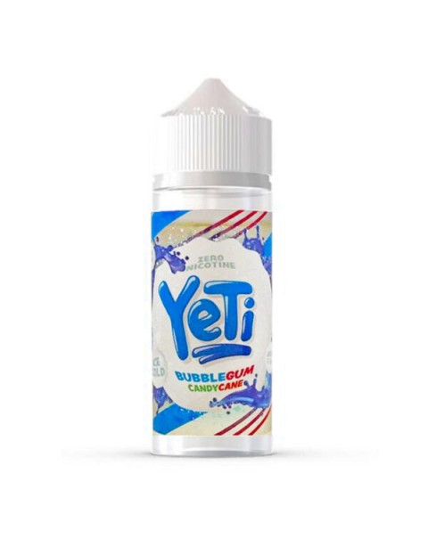 BUBBLEGUM CANDY CANE E LIQUID BY YETI E LIQUIDS 100ML 70VG