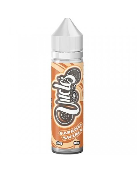 CARAMEL SWIRL E LIQUID BY UNCLES VAPE CO 50ML 70VG