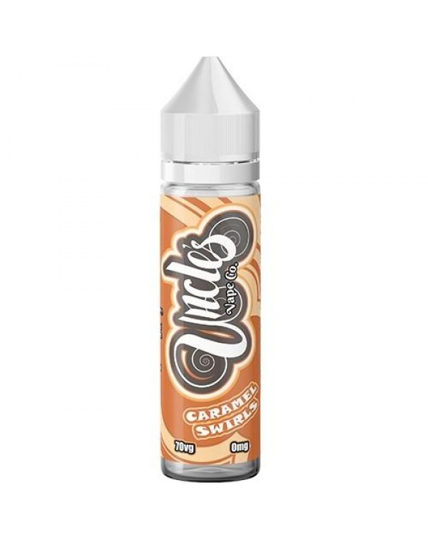 CARAMEL SWIRL E LIQUID BY UNCLES VAPE CO 50ML 70VG