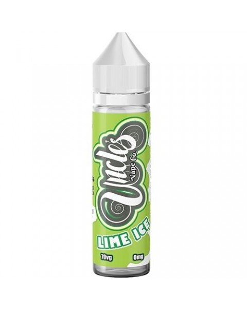 LIME ICE E LIQUID BY UNCLES VAPE CO 50ML 70VG