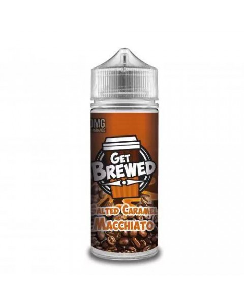 SALTED CARAMEL MACCHIATO E LIQUID BY GET BREWED 100ML 70VG